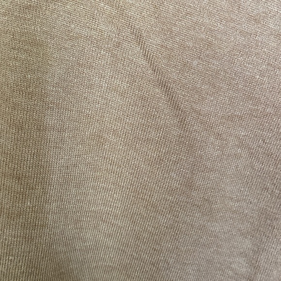 Chico’s Light Gauge 3/4 Sleeve Sweater Turtleneck - Camel, Light Tan - Picture 4 of 6